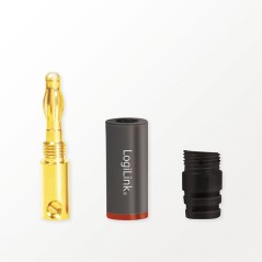 LogiLink Wire Connector Banana Grey